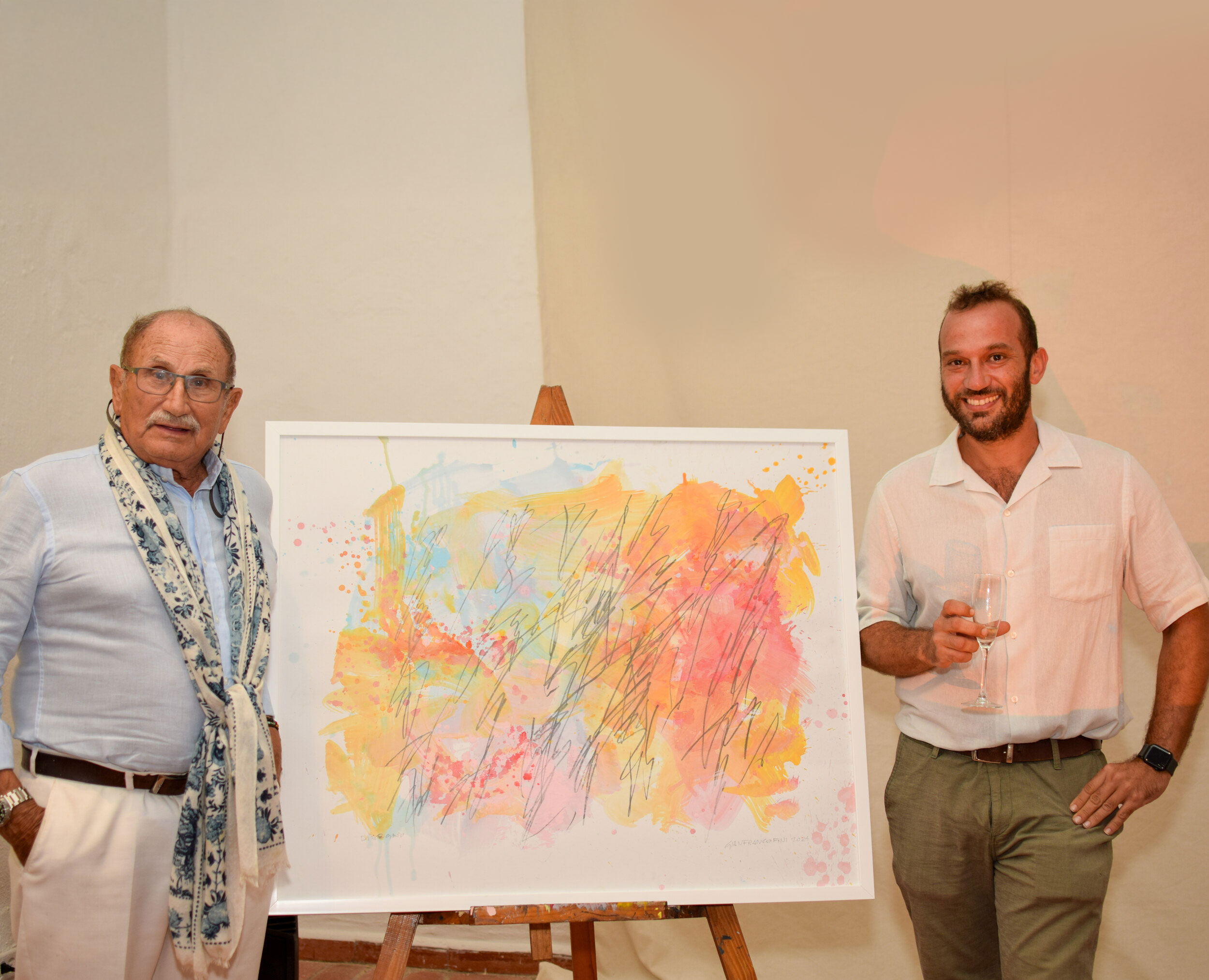 Closing cocktail party for the exhibition «Probable Alphabets» at Altos de Chavón Art Gallery