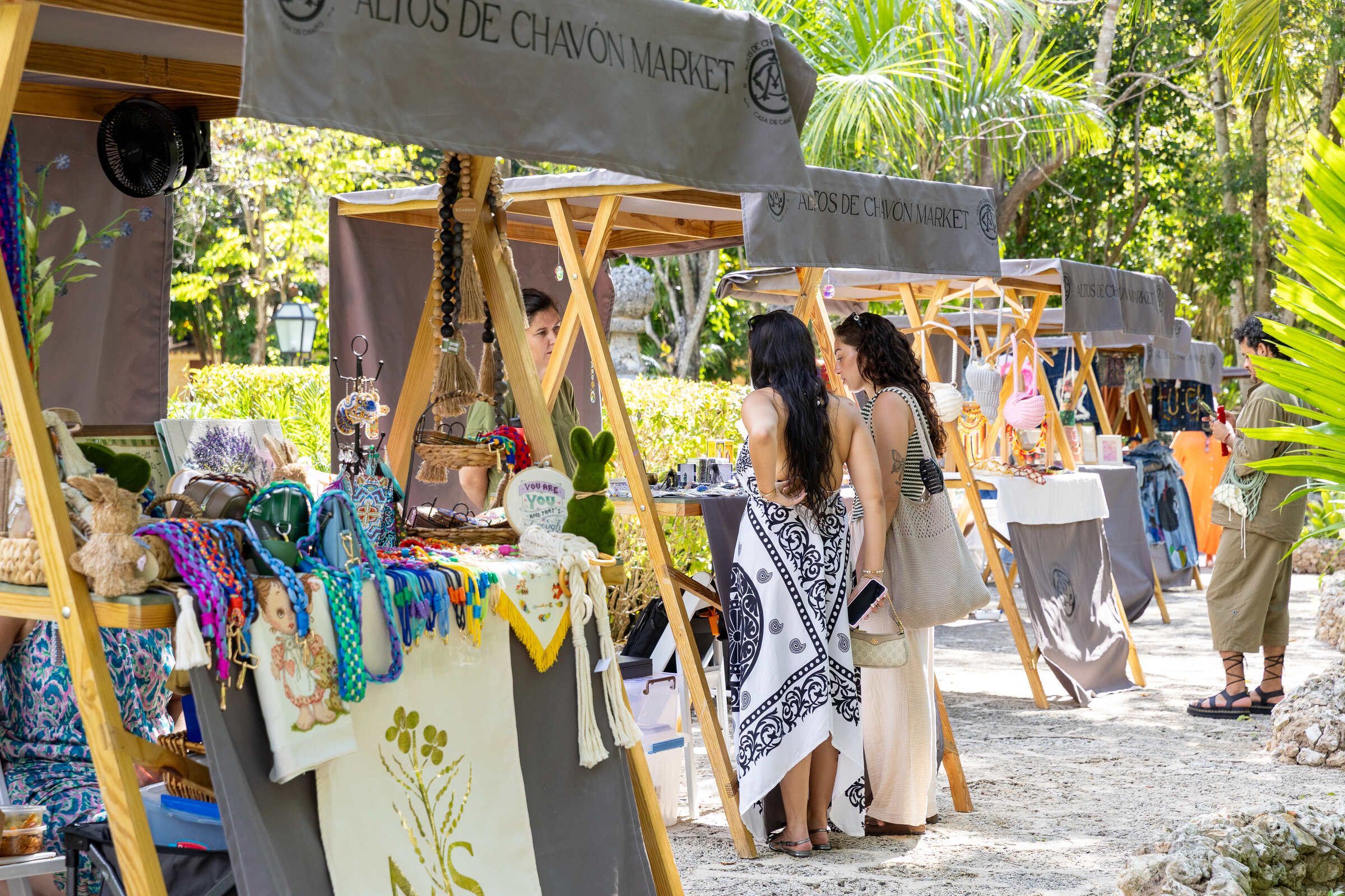 The artisanal charm of the Altos de Chavón Market attracts visitors